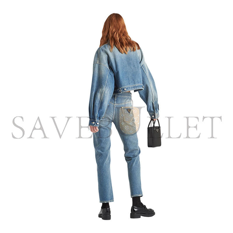 Pra*a CROPPED ORGANIC De*1m JACKET GFB279